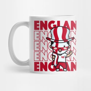 England Football Fan // Kawaii Cute English Soccer Supporter Mug